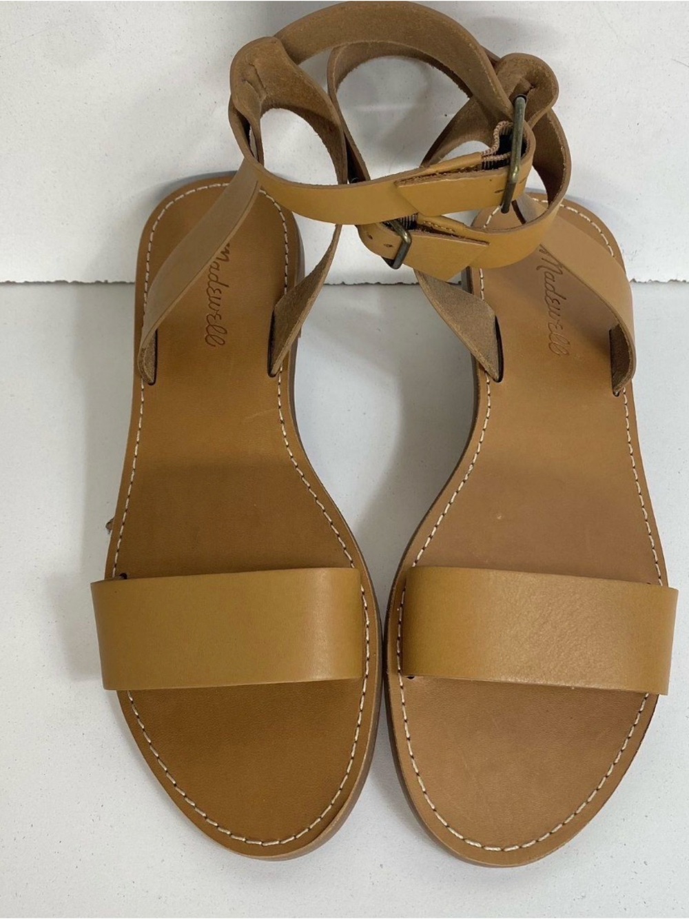 NWOT Madewell The Boardwalk Ankle-Strap Flat Sandals